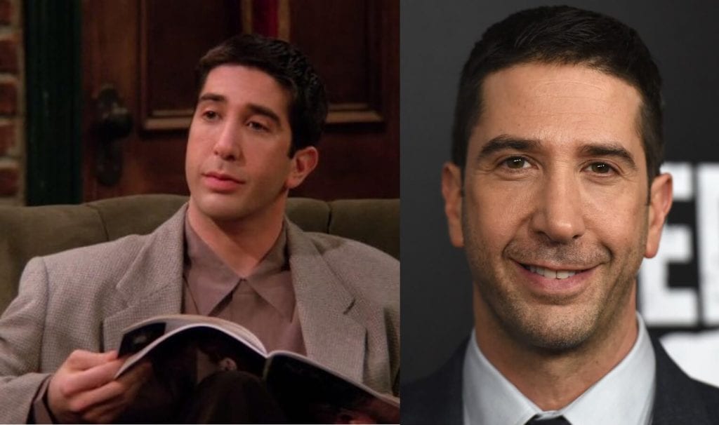David Schwimmer em Friends e 15 anos depois