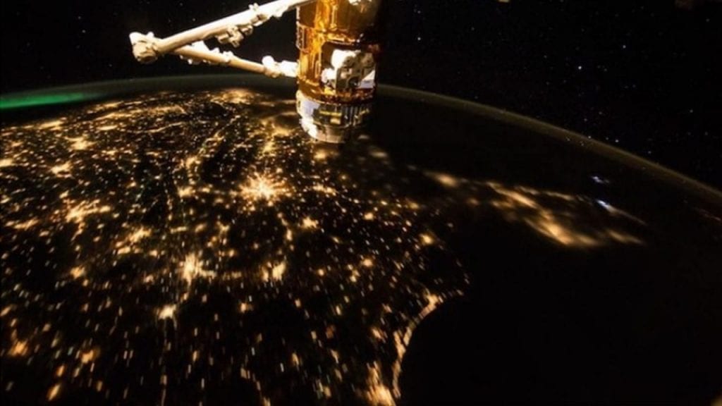 estados unidos visto do espaço