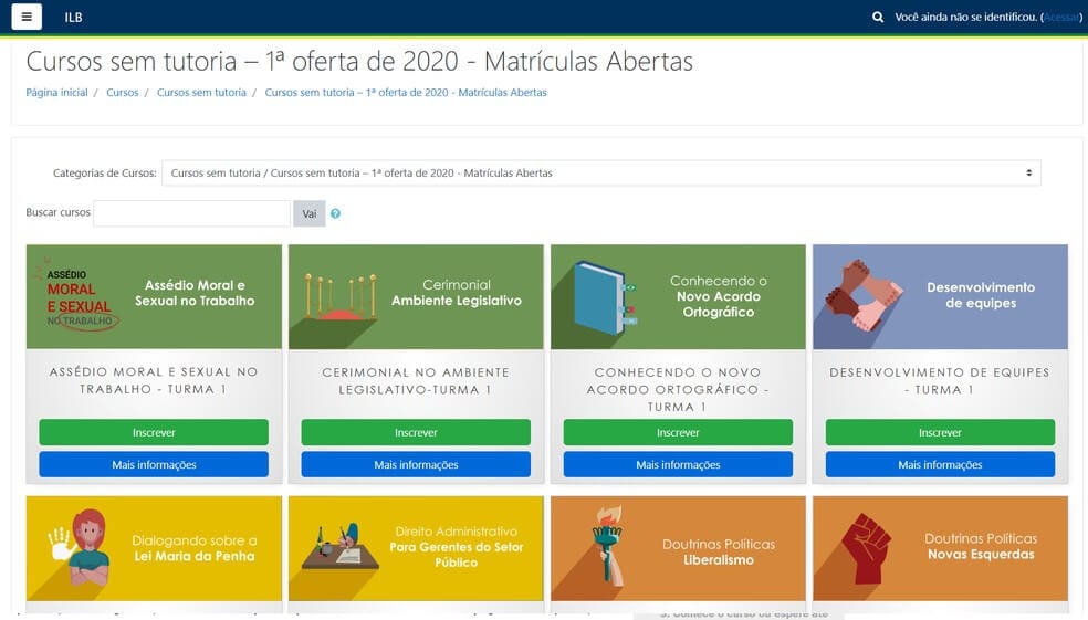 cursos gratuitos - Instituto Legislativo Brasileiro