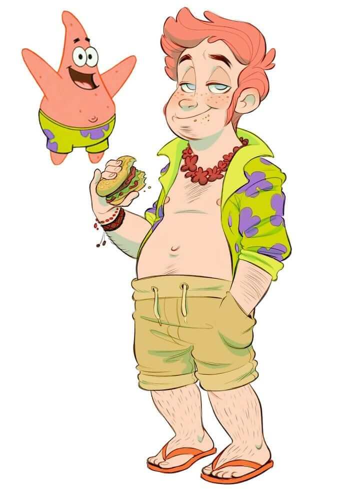 personagens de bob esponja - Patrick