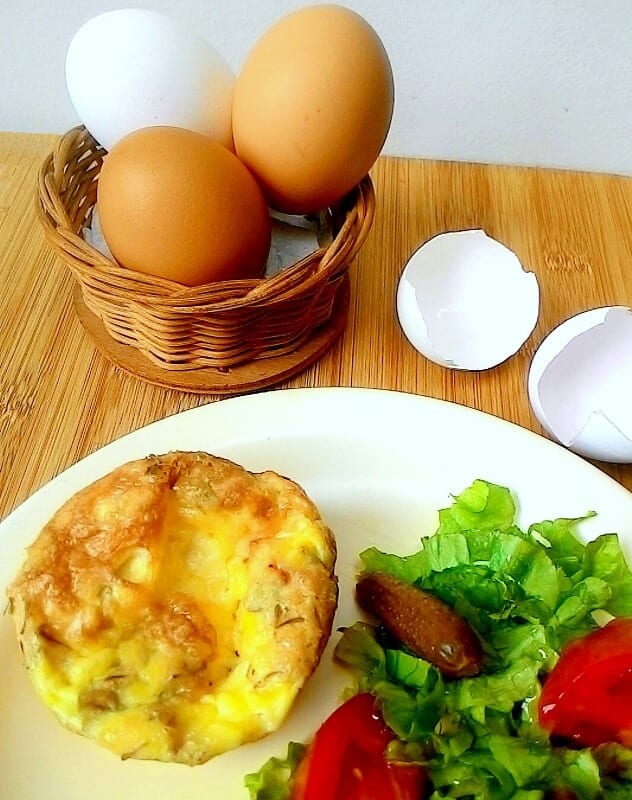 omelete de forno