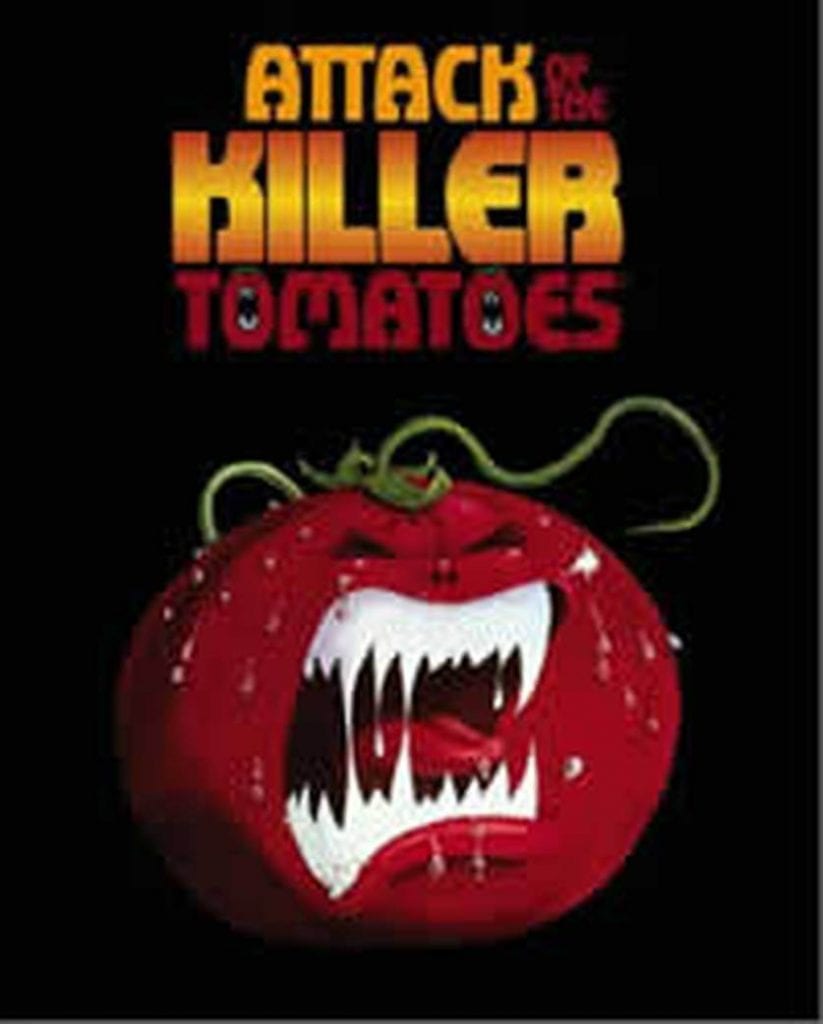 filmes de terror com comida - ataque dos tomates assassinos
